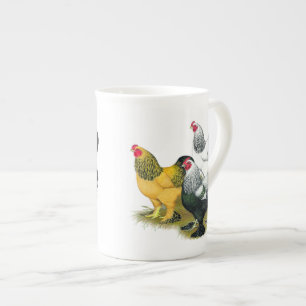 Caneca De Porcelana Brahmas Three Roosters