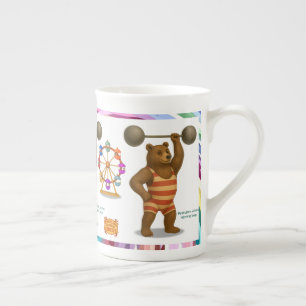 Caneca De Porcelana Brandon, urso forte do circo