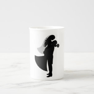 CANECA DE PORCELANA BRIDE E GROOM