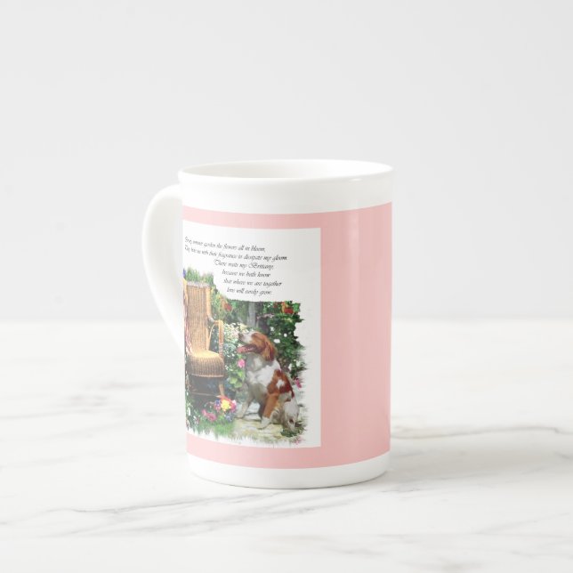 Caneca De Porcelana Brittany Spaniel Gifts (Frente Esquerda)