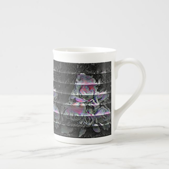 Caneca De Porcelana Buquê Techno (Direita)