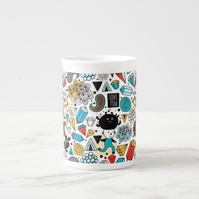 Caneca De Porcelana Cabeça louca (Frente)
