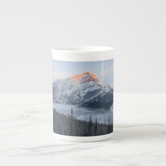 Caneca De Porcelana Cacade Mountain Bone China Mug (Frente)