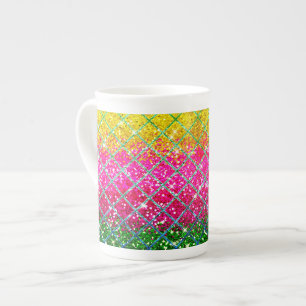 Caneca De Porcelana Cacheskin rosa-reluz