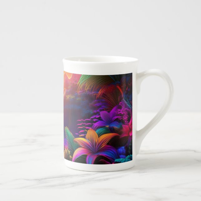 Caneca De Porcelana Cachoeira Tropical (Direita)