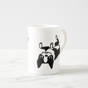 Caneca De Porcelana Cachorro de desenho animado Boston Terrier fofo re