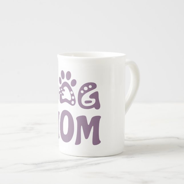 Caneca De Porcelana Cachorro Mãe (Frente Esquerda)