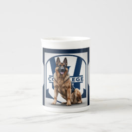 Caneca De Porcelana Cachorro Poderoso: German shepherd