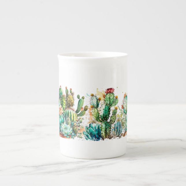 Caneca De Porcelana Cactus e Succults (Frente)