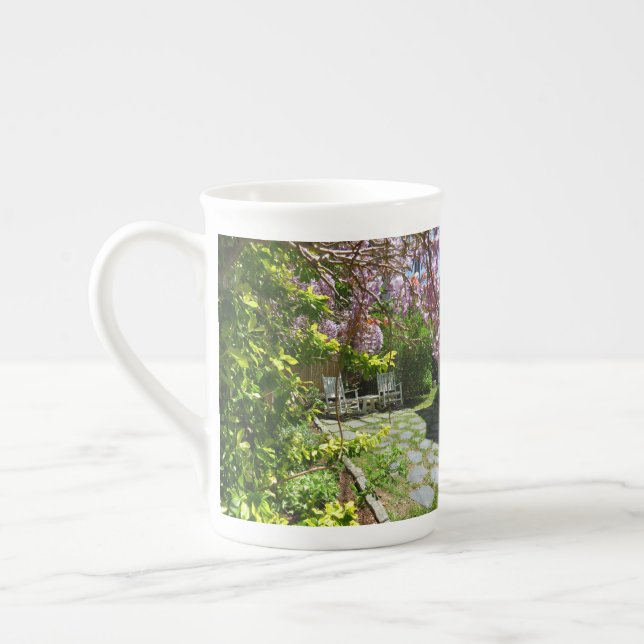 Caneca De Porcelana Cadeias de Wisteria e Rocking - Vineyard de Martha (Esquerda)