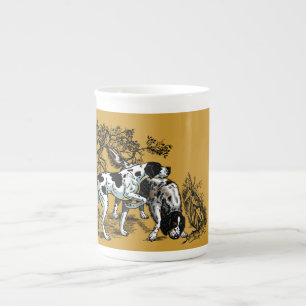 Caneca De Porcelana cães caçadores
