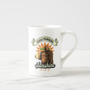 Caneca De Porcelana Café Bigfoot Engraçado Humor Matinal