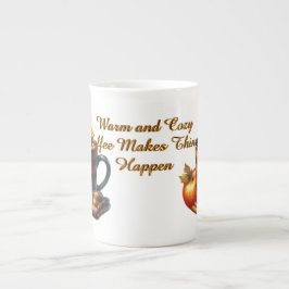 Caneca De Porcelana Café Faz as Coisas Acontecerem