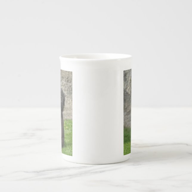 Caneca De Porcelana Café gorila-branca (Frente)