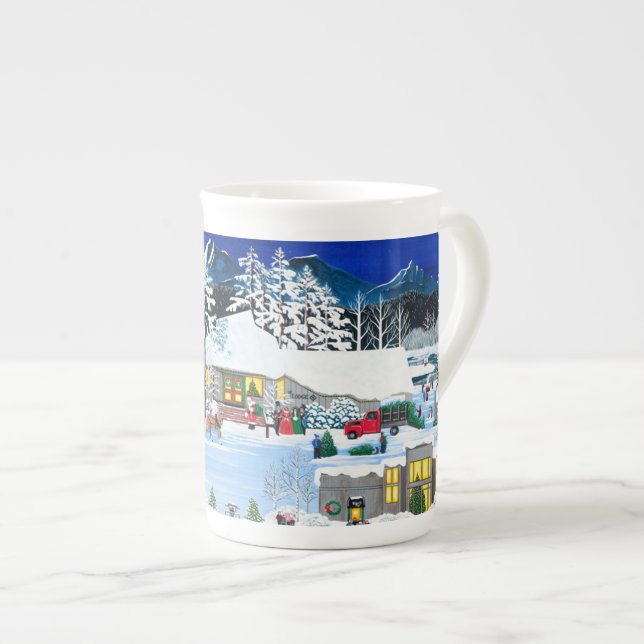 Caneca De Porcelana Café preto Mug 1 (Frente Esquerda)