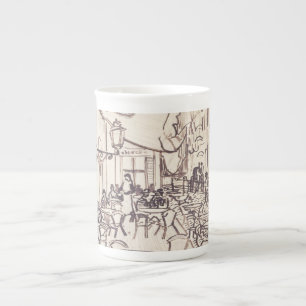 Caneca De Porcelana Cafe Terrace à Noite, Belas Artes, Van Gogh