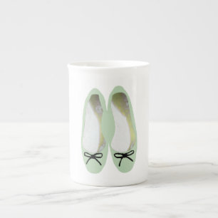 Caneca De Porcelana Calçados verdes