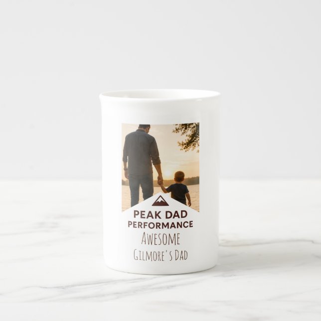 Caneca De Porcelana Camiseta de Desempenho Máximo do Pai Presente Dive (Frente)