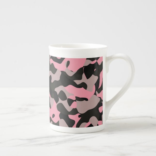 Caneca De Porcelana Camo rosa (Direita)