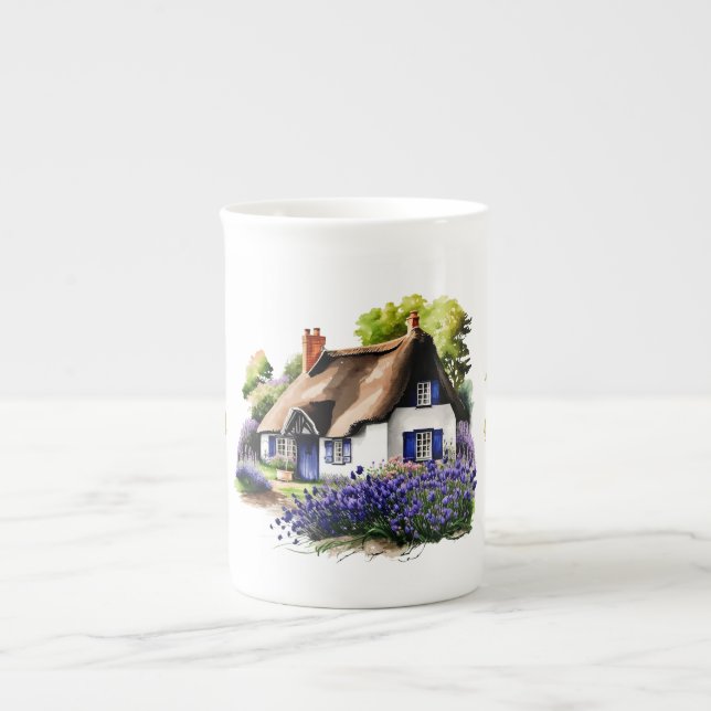 Caneca De Porcelana Campbell Thatched Cottage Personalized (Frente)