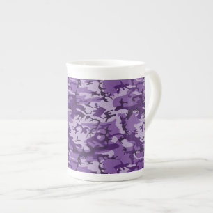 Caneca De Porcelana Camuflagem Roxa, Militar, Exército