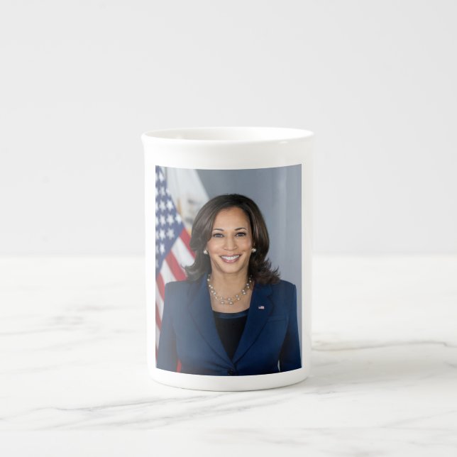 Caneca De Porcelana Candidato Kamala Harris EUA 2024 (Frente)