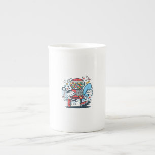 Caneca De Porcelana Candy Machine Surfer