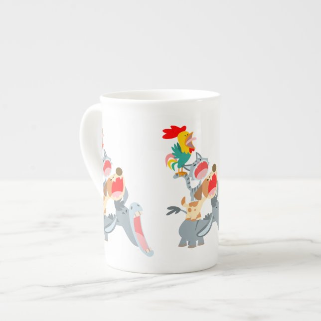 Caneca De Porcelana Cantão Bonita Bremen Músicos Bone China Mug (Frente Esquerda)