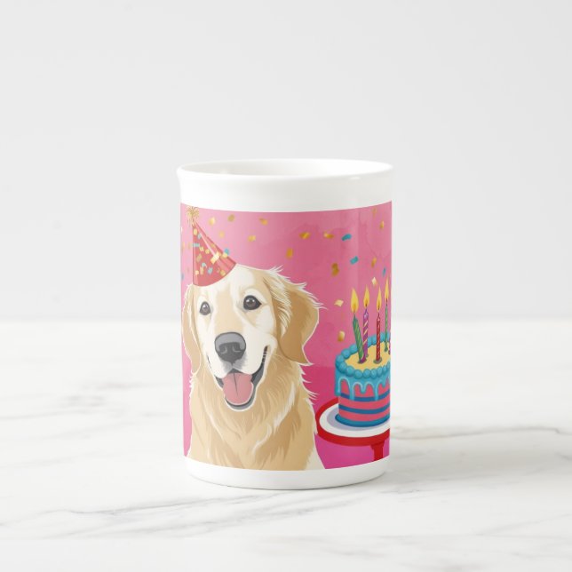 Caneca De Porcelana Cão Cachorro Bonito - Perfeito para Pet Lovers (Frente)