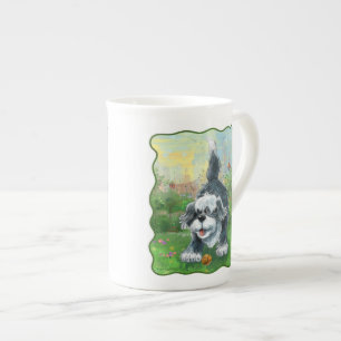 Caneca De Porcelana Cão de carneiros desgrenhado