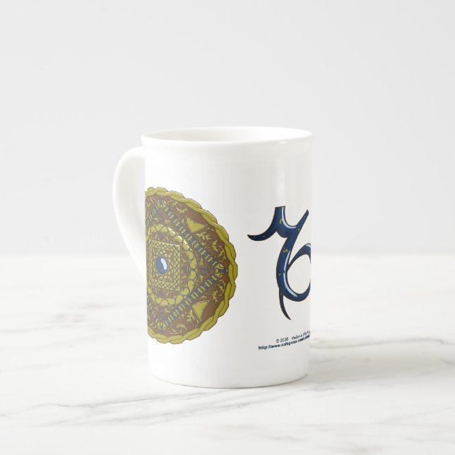 Caneca De Porcelana Capricorn Mandala Specialty Mug (Frente Esquerda)