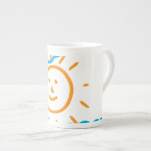 Caneca De Porcelana Carregar Crianças de Desenho Transformando Trabalh