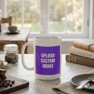 Caneca De Porcelana Carregar imagem personalizada - Adicione a sua par