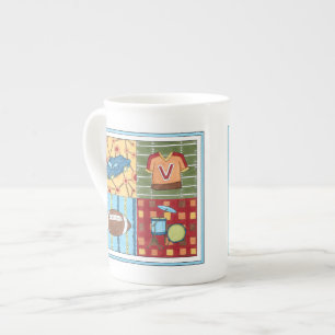 Caneca De Porcelana Carro, Jersey, futebol e kit de tambor