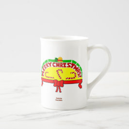 Caneca De Porcelana Cartões de natal Ossos da China