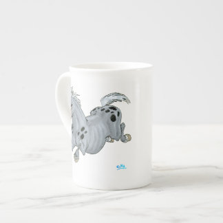 Caneca De Porcelana Cartoon Crazy Horse Bone China Mug