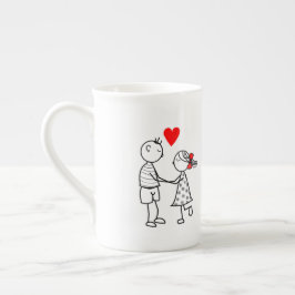 Caneca De Porcelana Casal Bonito - Personalizável