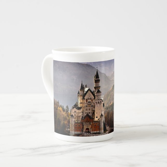 Caneca De Porcelana Castelo Alemanha de Neuschwanstein (Frente Esquerda)