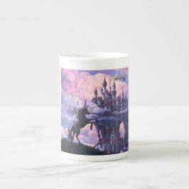 Caneca De Porcelana Castelo de Unicórnio