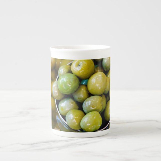 Caneca De Porcelana Castelvetrano Sweet Green Olives (Frente)
