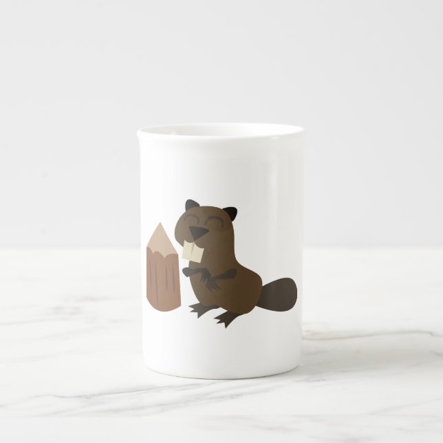 Caneca De Porcelana castor (Frente)