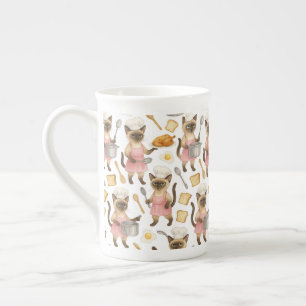 Caneca De Porcelana Cat é Cozinhar Comida café da manhã