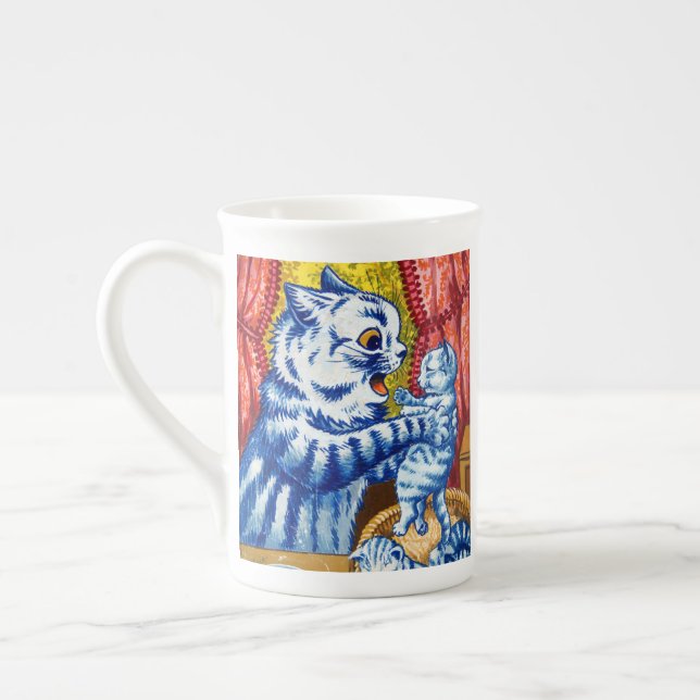 Caneca De Porcelana Cat e seus gatinhos (Esquerda)