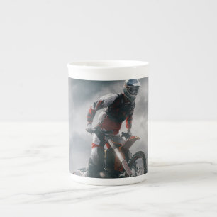Caneca De Porcelana Cavaleiro-da-motocross