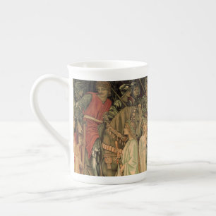Caneca De Porcelana Cavaleiros medievais da Mesa redonda