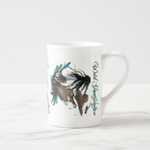 Caneca De Porcelana Cavalo Majestoso por Imaginação Selvagem de Bihrle