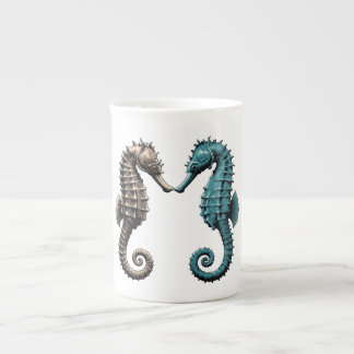 Caneca De Porcelana Cavalos-marinhos