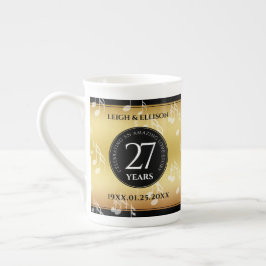 Caneca De Porcelana Celebração do 27º aniversário do Casamento Musical