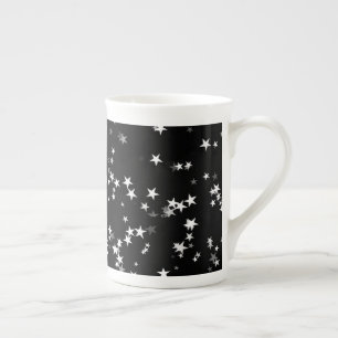 Caneca De Porcelana Céu Estrelado de Luxo Elegância Astronomia