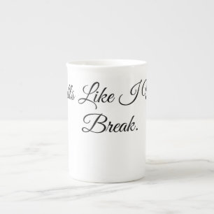 Caneca De Porcelana Cheira como se eu precisasse de uma pausa.